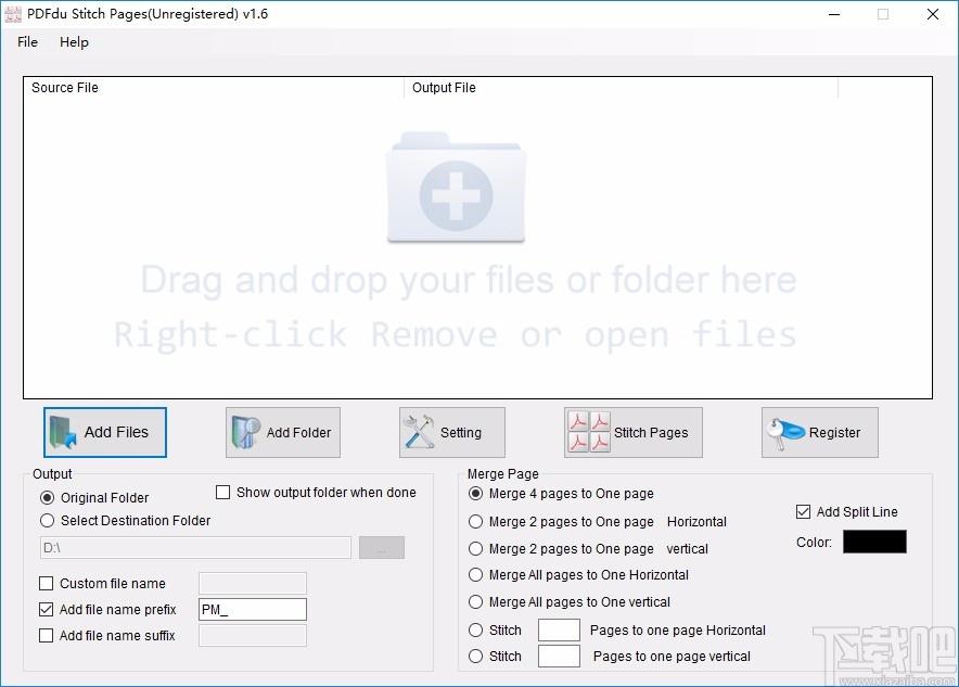 PDFdu Stitch Pages下载,PDF拼接页面,页面拼接,PDF软件
