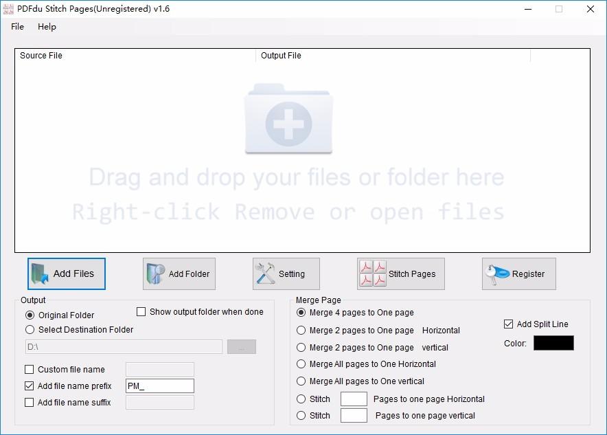 PDFdu Stitch Pages下载,PDF拼接页面,页面拼接,PDF软件