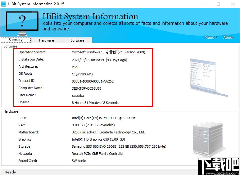HiBit system information下载,系统信息,软件信息